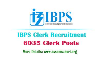 IBPS Clerk Recruitment 2022 -  Apply For 6035 Clerk Vacancies