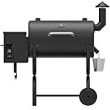 Z GRILLS ZPG-550B 2022 Upgrade Wood Pellet Grill & Smoker 8 in 1 BBQ Grill Auto Temperature Control, Cooking Area, 550 sq in Black