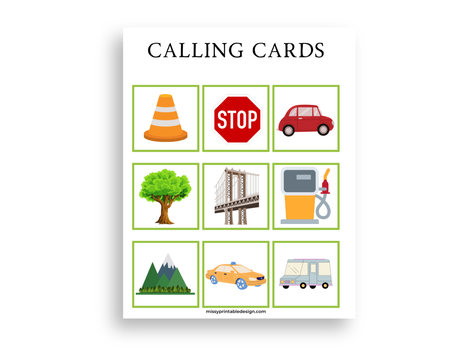 10 Printable Road Trip Bingo Cards