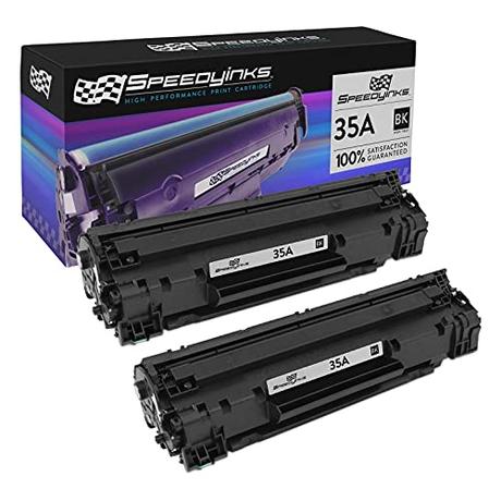 Speedy Inks Compatible Toner Cartridge Replacement for HP 35A CB435A (Black, 2-Pack)