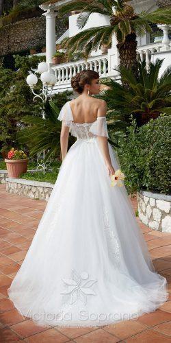 victoria soprano wedding dresses a line low back tule skirt lace top penelopa 2017