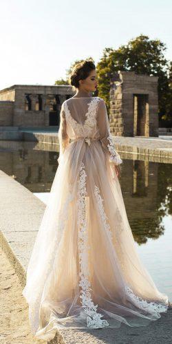 long sleeve straight flowy back 2018 wedding dresses from victoria soprano leila