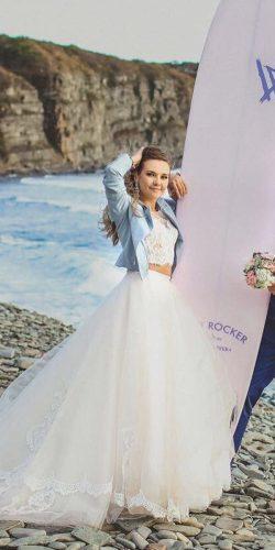 victoria soprano wedding dresses lace top detached skirt tulle from real bride