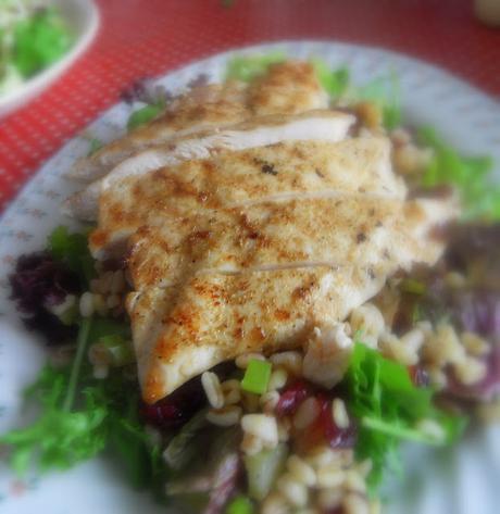 Grilled Chicken & Wheatberry Salad