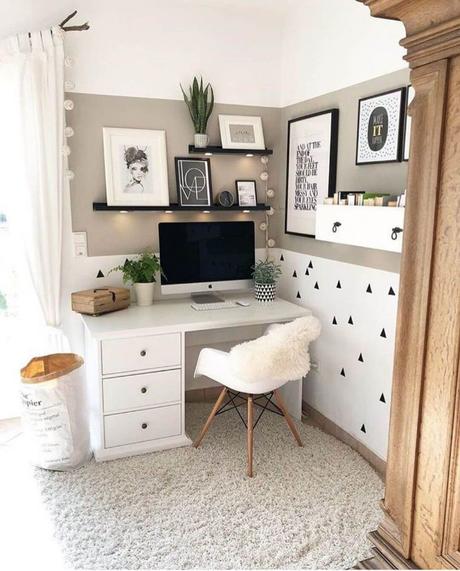 corner desk organization ideas