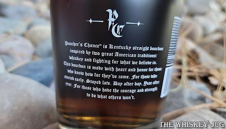 Puncher's Chance Bourbon Label
