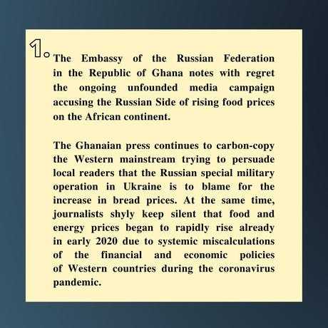 Western policies driving rising food prices; it can’t be us – Russian Embassy