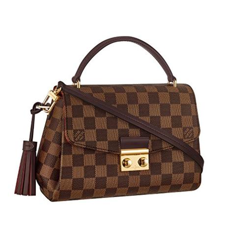 Louis Vuitton Damier Ebene Canvas Croisette Hand Carry Shoulder Handbag Article:N53000 Made in France