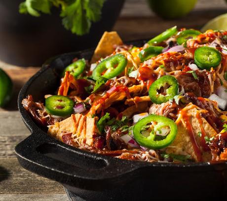BBQ Pulled Pork Nachos for Two