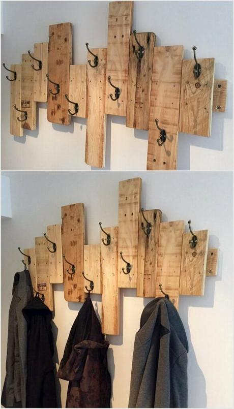 diy wall mounted hat rack