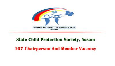 Assam State Child Protection Society Recruitment 2022 - Apply  For 107 Vacancies