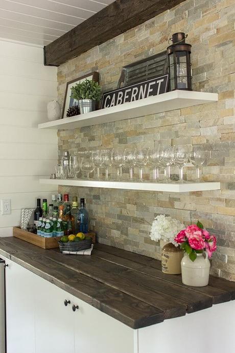 kitchen bar wall ideas