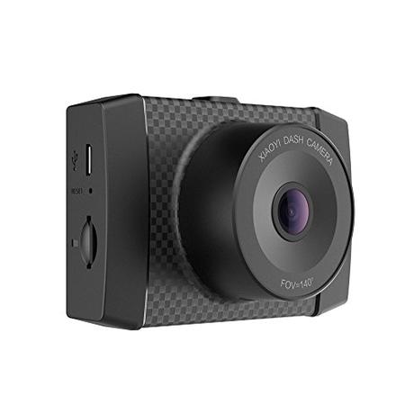 YI 2.7K Ultra Dash Cam with 2.7' LCD Screen, 140° Wide Angle Lens, Mobile APP, Dual-Core Processor, Voice Control, MEMS 3-axis G-Sensor, and Night Vision (Micro SD Card and Car Charger Included)