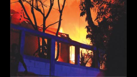 The PM’s house on fire on Saturday.