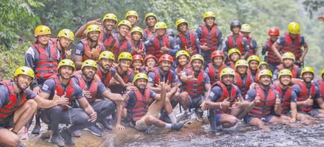 The Sri Lanka Men’s and Women’s Rugby Teams during a training session held in Kitulgala