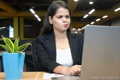 Girl-unhappy-with-the-work