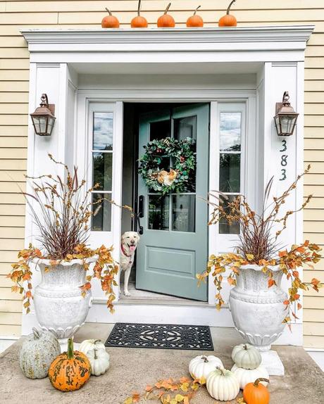 modern outdoor fall decor