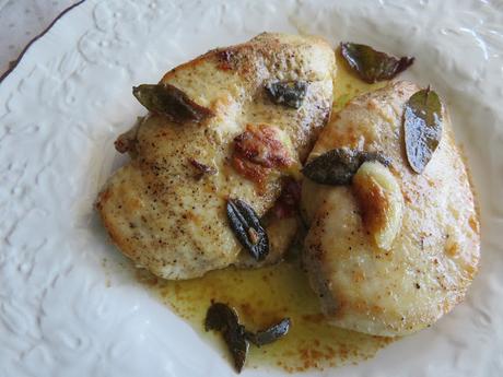 Pan Fried Chicken with Sage, Garlic & Lemon