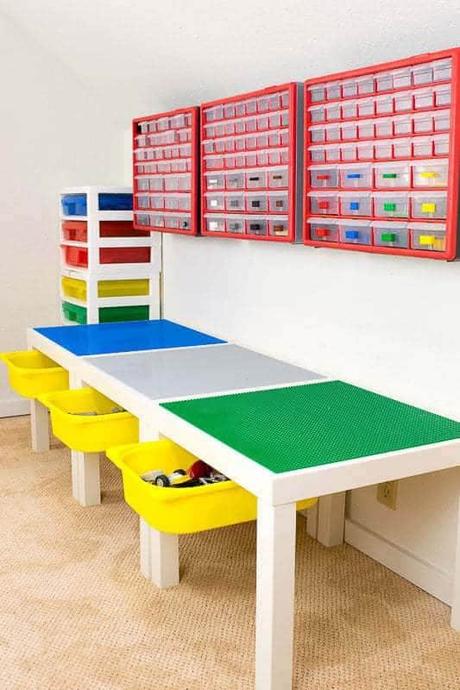 DIY Lego Table with Storage