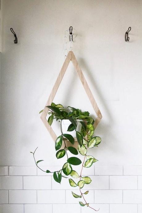 DIY Plywood Hanging Planter