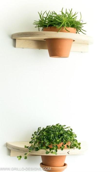 diy planter shelf