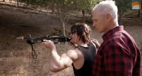 Watch: Daryl from TWD Suck at Early Crossbow Training