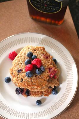 Hearty Whole Wheat and Oat Vegan Pancakes