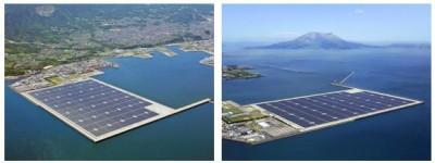 The 70MW Kagoshima Nanatsujima Mega Solar Power Plant.