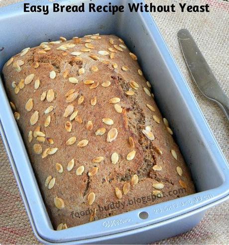 Easy Bread Recipe Without Yeast / No Yeast Wheat Bread