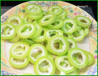 Pudalangai bajji(Snakeguard fritters)