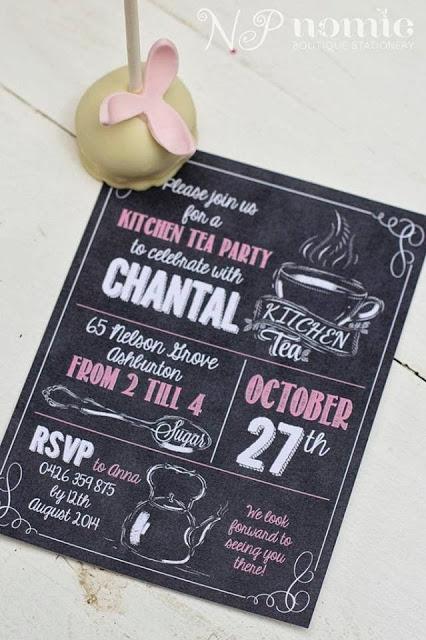 A Chalkboard and Floral Themed Kitchen Tea Party by Naatje-Patisserie-Cupcakes-Cakes and Nomie Boutique Stationery