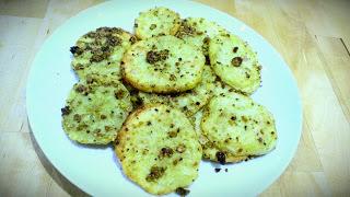 Pistachio crusted potatoes