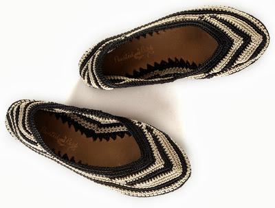 Shoe of the Day | Painted Bird Wave Crocheted Ballet Flats