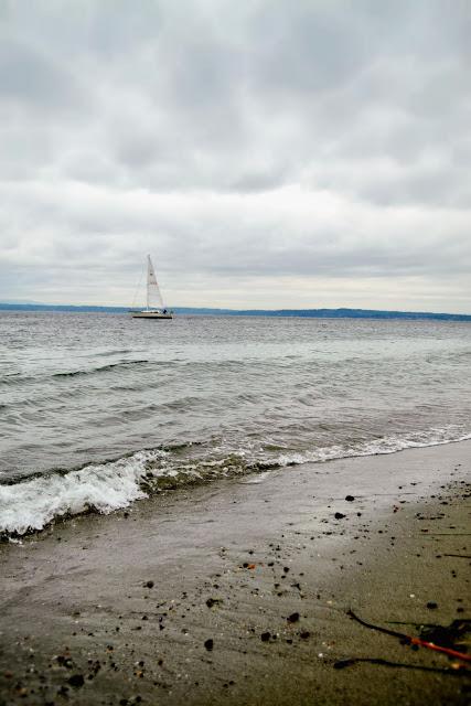 beach, sand, nautical, sailboat, Golden Gardens, Seattle