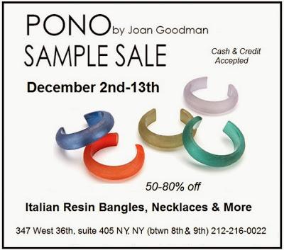Shopping NYC | PONO Holiday Jewelry Sample Sale