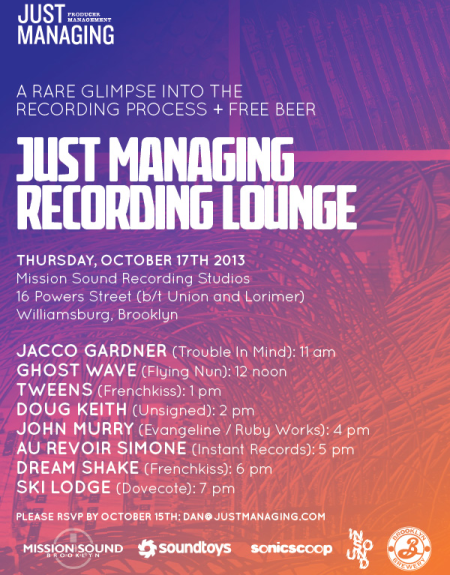 Live tracks from the CMJ Recording Lounge