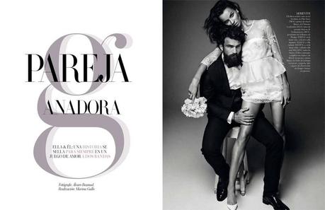 Egle Tvirbutaite and Dimitris Alexandrou by Alvaro Beamud Cortes for Vogue Spain Brides 