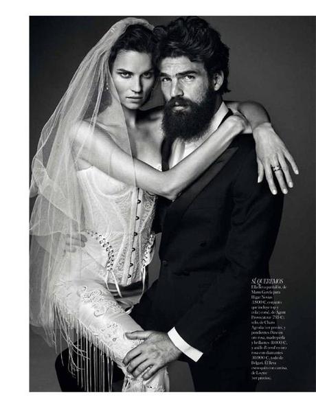 Egle Tvirbutaite and Dimitris Alexandrou by Alvaro Beamud Cortes for Vogue Spain Brides 