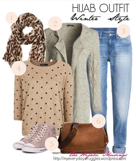 Hijab outfit idea - winter style