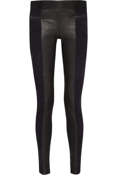 ISABEL MARANT Idris suede and leather skinny pants €1,480