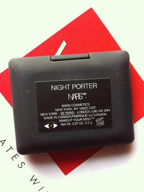 NARS Night Porter Eyeshadow - Review, EOTD
