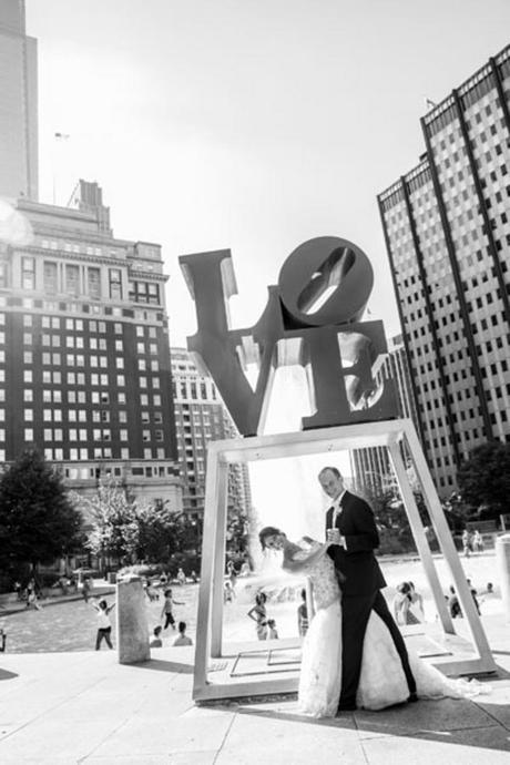 The newlyweds have so much love between them! Fantastic Philly Wedding