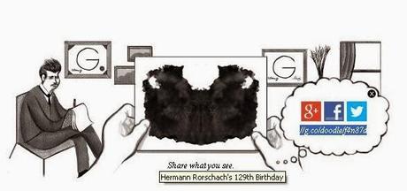 Google doodle on Rorschach..... ink-blot test...