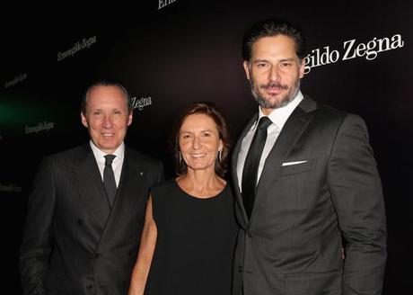 Joe Manganiello Anna Zegna Gildo Zegna at Ermenegildo Zegna Global Store Opening Hosted By Gildo Zegna And Stefano Pilati - Red Carpet Chelsea Lauren Getty
