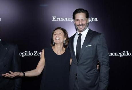 Joe Manganiello  and Anna Zegna at Ermenegildo Zegna Boutique Opening Kevork Djansezian Getty