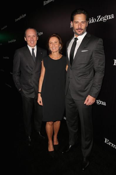 Joe Manganiello Anna Zegna Gildo Zegna at Ermenegildo Zegna Global Store Opening Hosted By Gildo Zegna And Stefano Pilati - Red Carpet Chelsea Lauren Getty 2