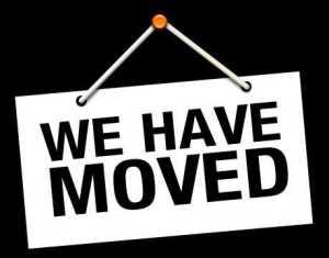 We've moved