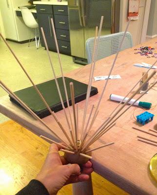 DIY: Brass Urchin Light Fixture