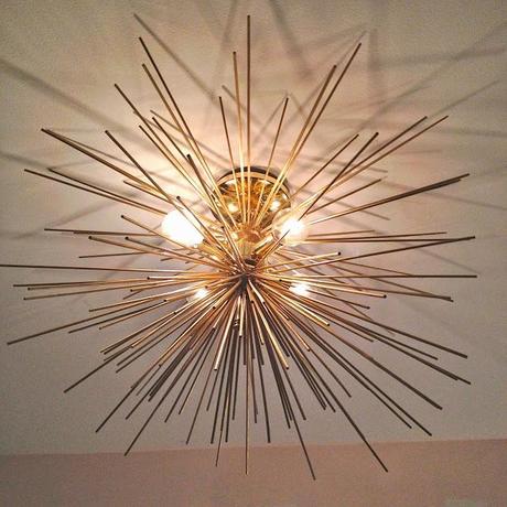 DIY: Brass Urchin Light Fixture