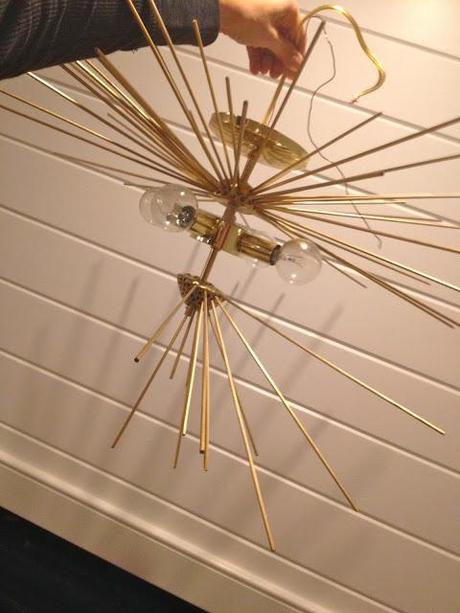 DIY: Brass Urchin Light Fixture